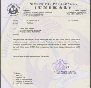 Klarifikasi Lomba Baca Puisi - Universitas Pekalongan