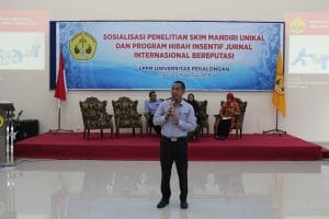 Sosialisasi Penelitian Skim Mandiri Unikal dan ProgramHibah Insentif Jurnal International Bereputasi