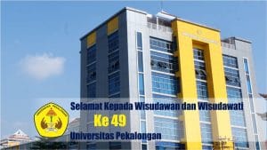 wisuda univeritas pekalongan ke 49