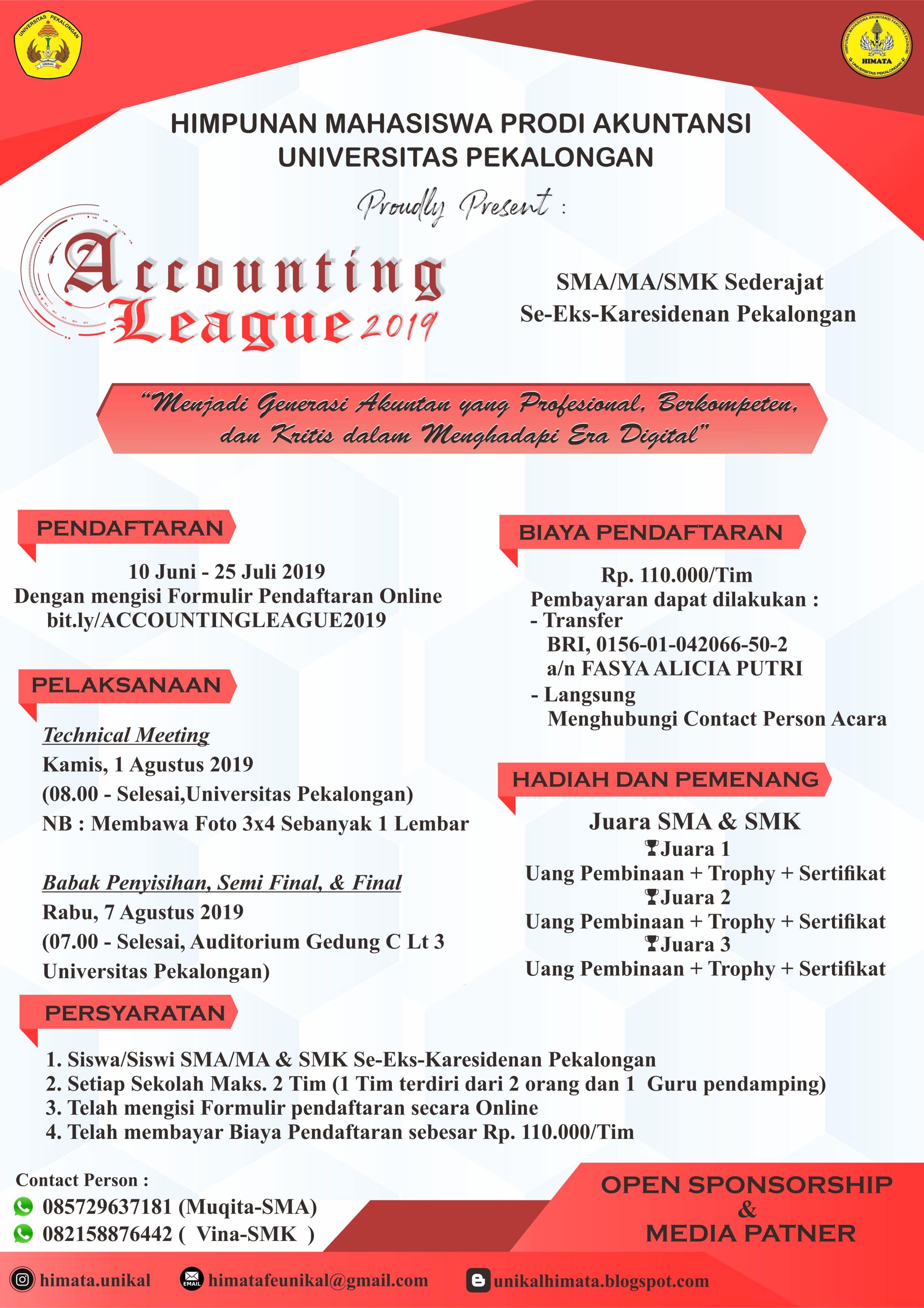 accounting league 2019
