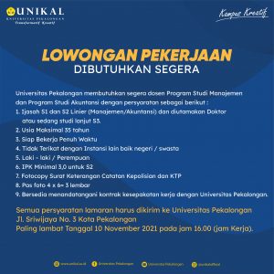 Lowongan Dosen FEB