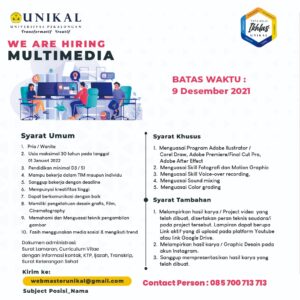 Lowongan Multimedia