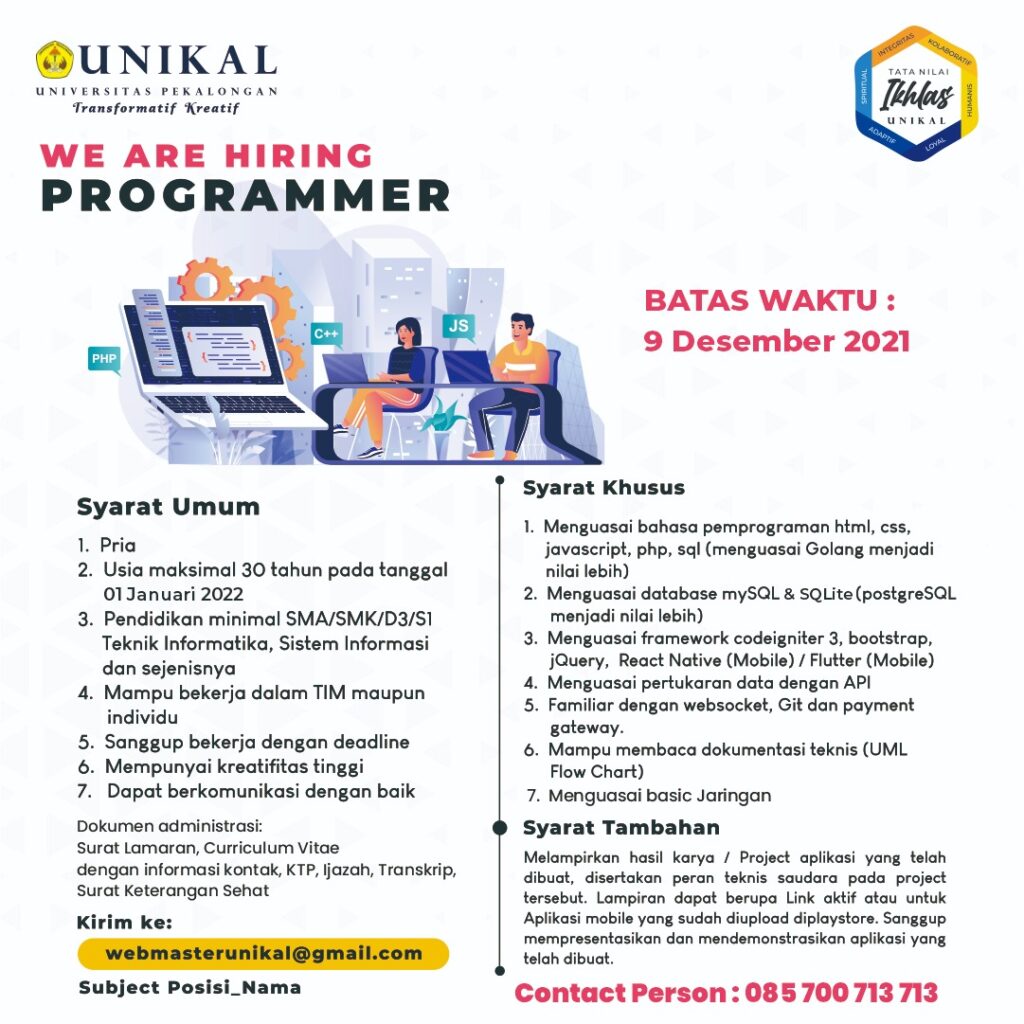 Lowongan Programmer Unikal
