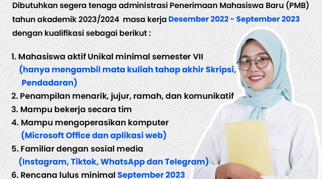 Lowongan Admin PMB 2